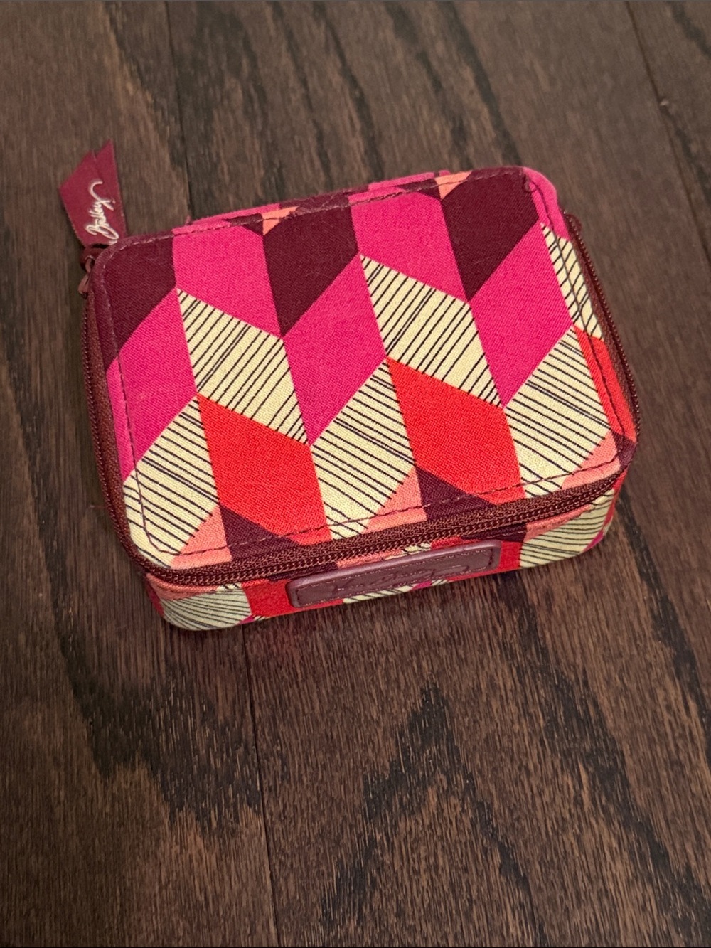 Vera Bradley Retired Pattern - Bohemian Chevron Travel pill case